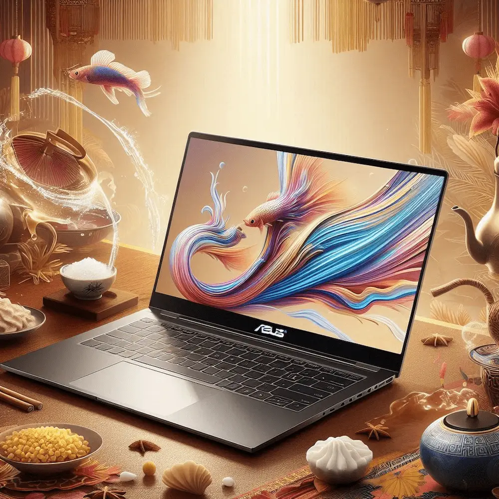 تصویر فانتزی از لپ تاپ فوق سبک ایسوس - لپ تاپ ایسوس zenbook ux330