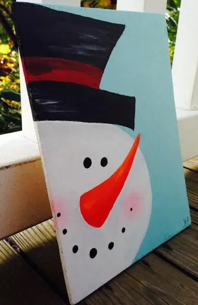 آثار هنرجویان زیب هوم - آدم برفی هنرجوی ۵ ساله