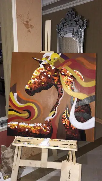 آثار هنرجویان زیب هوم - مدرن آبستره هنرجوی ۱۰ ساله