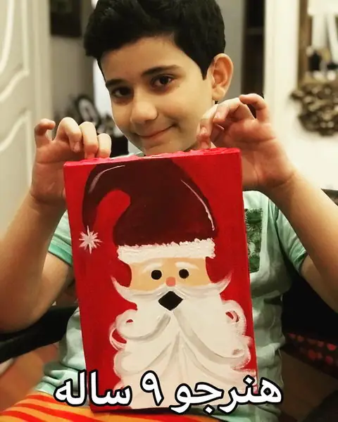 آثار هنرجویان زیب هوم - بابانوئل هنرجوی 9 ساله