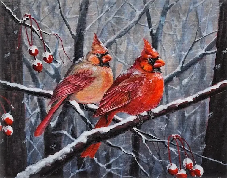 آثار سفارشی زیب هوم - پرنده در زمستان