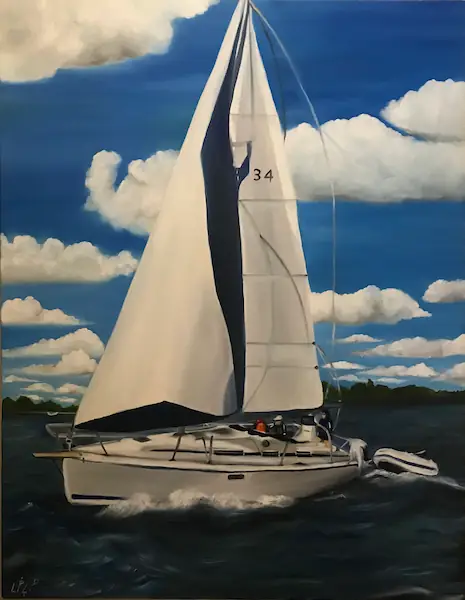 آثار سفارشی زیب هوم - قایق بادبانی