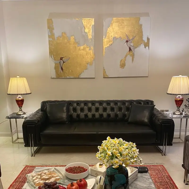 شوروم گالر زیب هوم - نقاشی چلچله طلاکوب