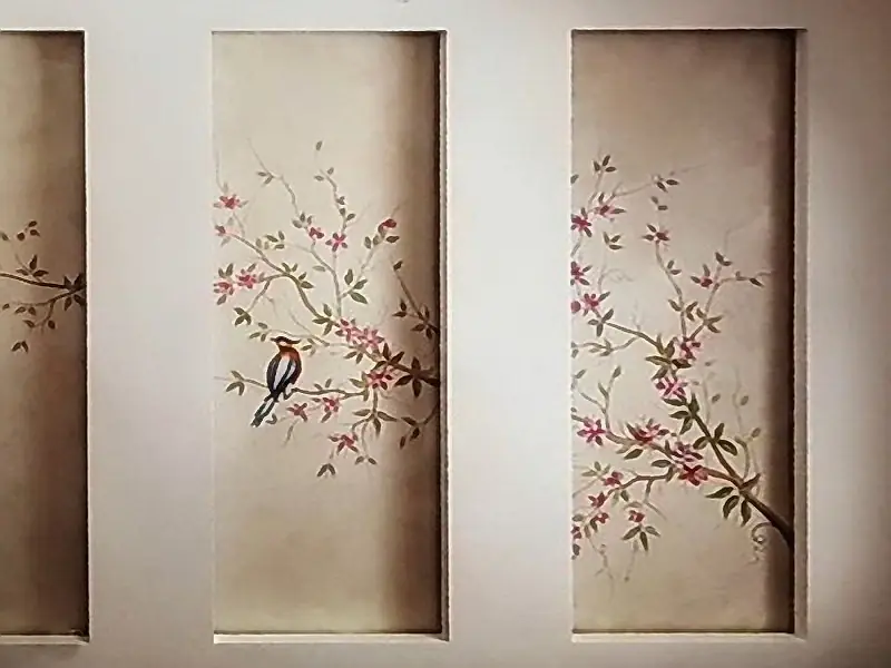 سایر آثار زیب هوم - نقاشی دیواری طرح های گل و برنده