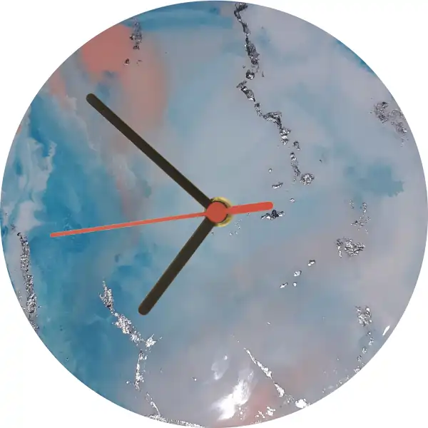 سایر آثار زیب هوم - طراحی رزین ساعت دیواری۲